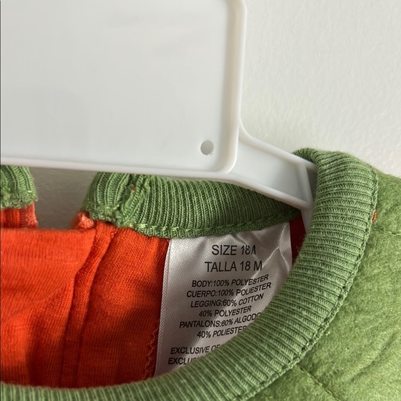 Pumpkin Costume for Kids - Orange and Green - Picture 4 of 6